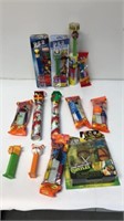 Lot of candy and PEZ dispensers including Marvel