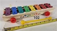 1964 Fisher Price Xylophone Pulling Musical Toy
