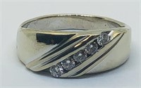 14KT WHIITE GOLD DIAMOND RING 5.40 GRS