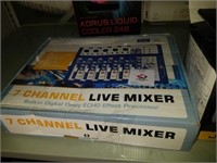 7 Channel live mixer