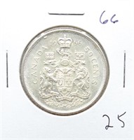 1966 Canadian 50-Cent 80% Silver $0.50