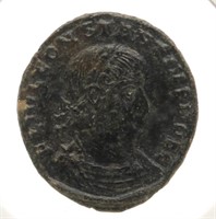 Constantius II CAESAR GLORIA EXERCITVS Roman Coin