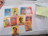 Lot of 10 1958 Topps Baseball Cards #6