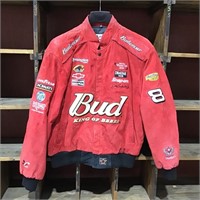 Heavily Embroided Nascar Budweiser #8 Team Jacket