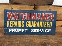 Original Watchmaker Wooden Sign