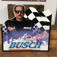 Busch Beer Dale Earnhardt Tin Sign
