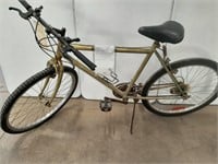GOLD PAINTED MOUNTAIN BIKE