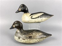 Clovis J. LeFebvre pair of Goldeneye Duck Decoys,