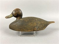 Early Bluebill Duck Decoy by Unknown