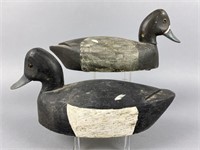 Pair of Bluebill Duck Decoys by Unknown Ontario