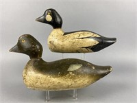 Pratt Pair of Goldeneye Duck Decoys, Chicago, IL,