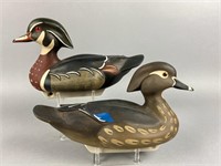 Marv Meyer Pair of Wood Duck Decoys, Richfield,