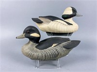 Marv Meyer Pair of Bufflehead Duck Decoys,