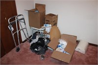 PILE OF MISC. MEDICAL EQUIP. & SUPPLIES