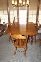 DINING ROOM TABLE WITH FOUR CHAIRS