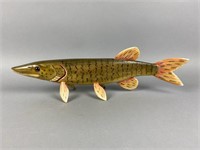 Bill Green Hand Carved Musky, LaPrairie, MN,