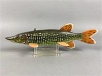 Bill Green Northern Pike Fish Spearing Decoy,