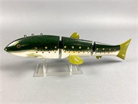 Lawrence Bethel Jointed Fish Spearing Decoy, Lake