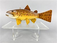 Otto Bishop Brown Trout Fish Spearing Decoy,