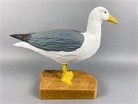 Ernie Biggar Hand Carved Life Size Seagull,