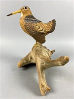 Harry Ross Hand Carved Woodcock, Norway, ME,
