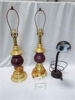 Desk Lamp, Matching Table Lamps
