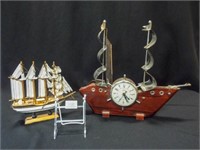 United Ship Clock, Wood Ship