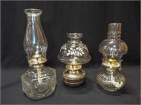 Glass Oil Lamps (3)