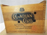 Canadian Club Whisky Wood Box