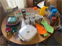 coffee cups, plastic Dinner Ware, Thermos, Etc