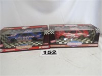 2 - DIECAST RACE CARS, NEW IN BOX (1 IS A BANK)