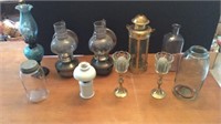 Oil Lamps, Clear Glass