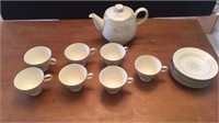 Cups and Tea Pot, Plates
