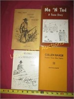 4pc Vintage Texana Author Signed HC Books