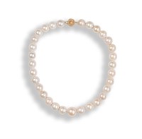 South Sea Pearl Choker with 18K Gold Clasp