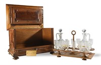 Walnut  Aesthetic Movement Liqueur Cabinet c. 1870