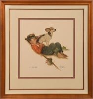 Norman Rockwell Signed Lithograph,  AP 27/35