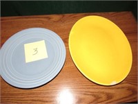 1 Fiesta plate and 1 Rhythm Plate AS IS