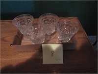 Set of4 Oysters American Fostoria