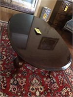 Oval Mahogany Coffee Table 27"x45"