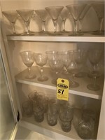 30 pcs. Crystal & Pressed Glass Glasses & Stemware