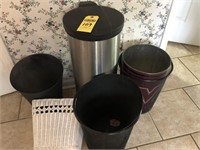 Group of Trash Cans