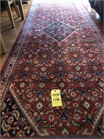 Hand Knotted Oriental Rug 40"x 114"