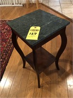 12"x12" Marble Top Plant Stand 24" Tall
