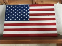 Wood Painted American Flag