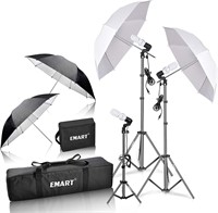 Emart 600W Photography Umbrella Lighting Kit