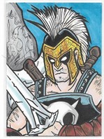 Ares Hand Drawn Sketch card by Unknown artist