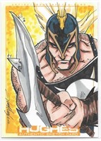 Ares Hand Drawn Sketch card by Hughes