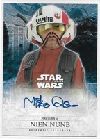 Star Wars Mike Quinn Autograph Nien Nunb
