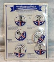 1992 Democratic candidate commemorative buttons